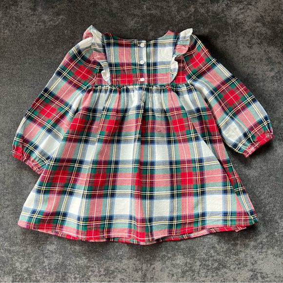 Baby Gap Denver Plaid Dress Size 18-24 Months - Picture 4 of 5